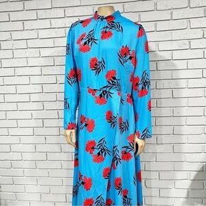 River Island Women’s Floral Print High Neck Dress